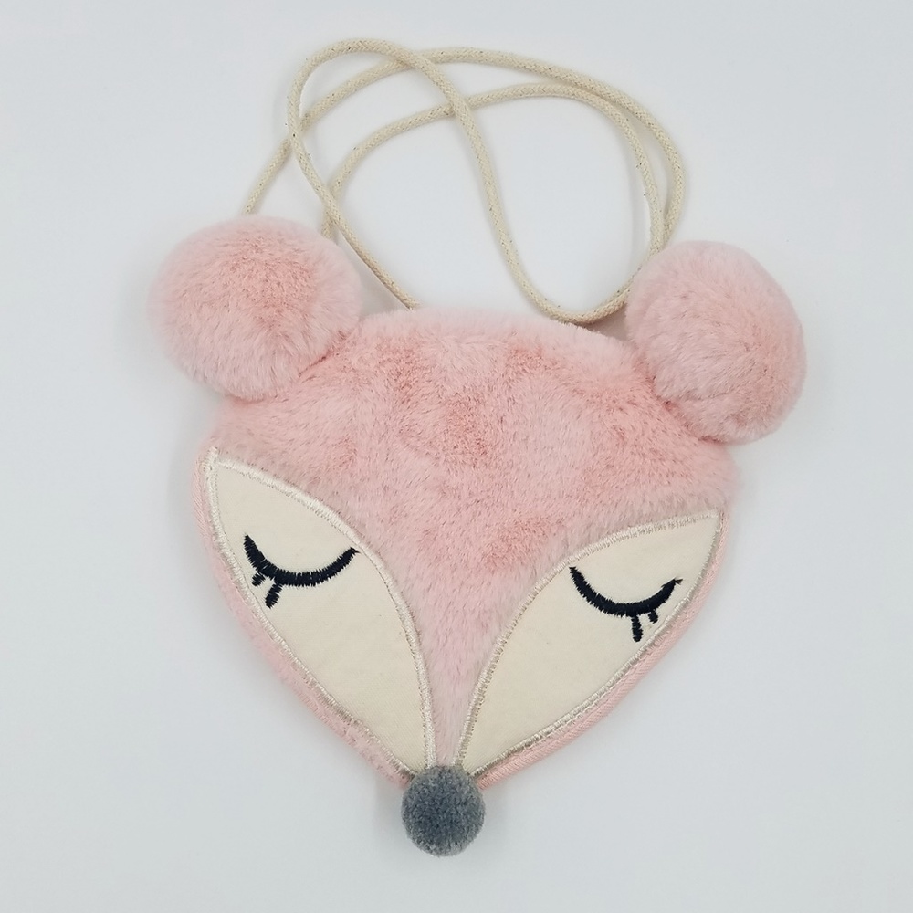 Fox purse for girls- fluffy fox - Picture 2 of 8